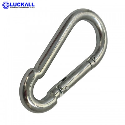 Wholesale Custom Mini Hiking Keychain Snap Swivel Hook Bag Locking Carabiner Hooks Clips Carbon Steel Climbing