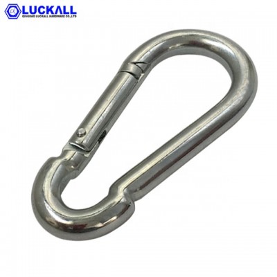 Promotional Excellent Carbon Steel Electric Galvanized High Quality Climbing Carabiner 6mm Snap Hook