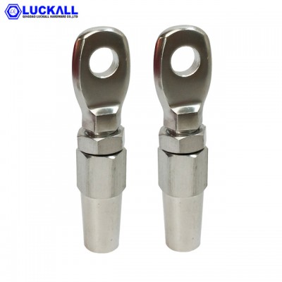 Stainless Steel Cable Swage Eye Ends Terminal for Wire Rope