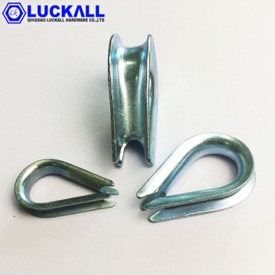 Electric galvanized European Type Commercial Type Wire Rope Thimble Weld Or Weldless Hardware High Quality Lk Brand